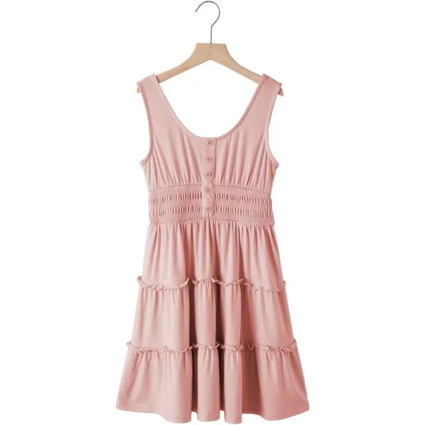 blibean Tween Girls 2024 Dress Sleeveless Tiered Simple Sundress Size 6-15 Years