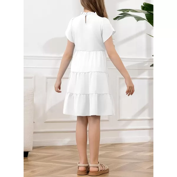 blibean Tween Girls 2024 Summer Boho Dress Kids Tiered Dresses Size 6-15 Years