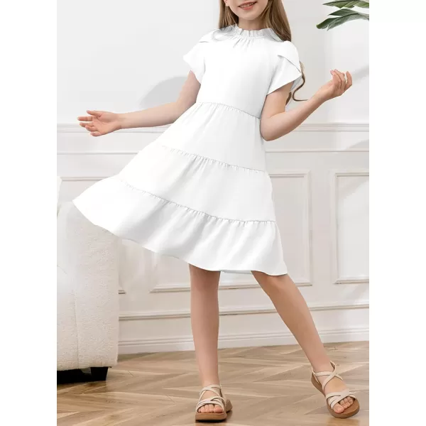 blibean Tween Girls 2024 Summer Boho Dress Kids Tiered Dresses Size 6-15 Years