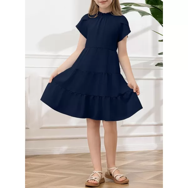 blibean Tween Girls 2024 Summer Boho Dress Kids Tiered Dresses Size 6-15 Years