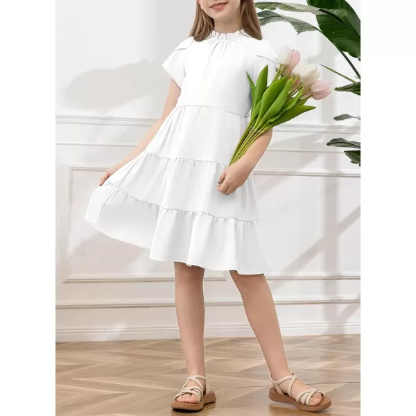 blibean Tween Girls 2024 Summer Boho Dress Kids Tiered Dresses Size 6-15 Years
