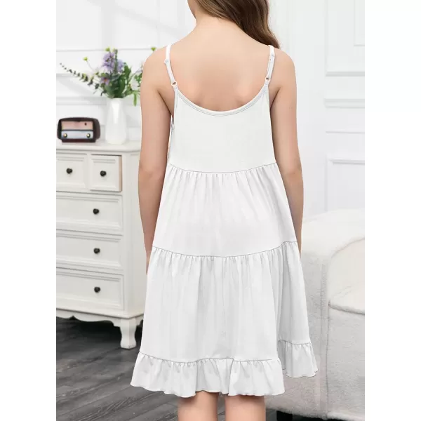 blibean Tween Girls Spaghetti Strap Dress Beach Sundress Size 6-15 Years