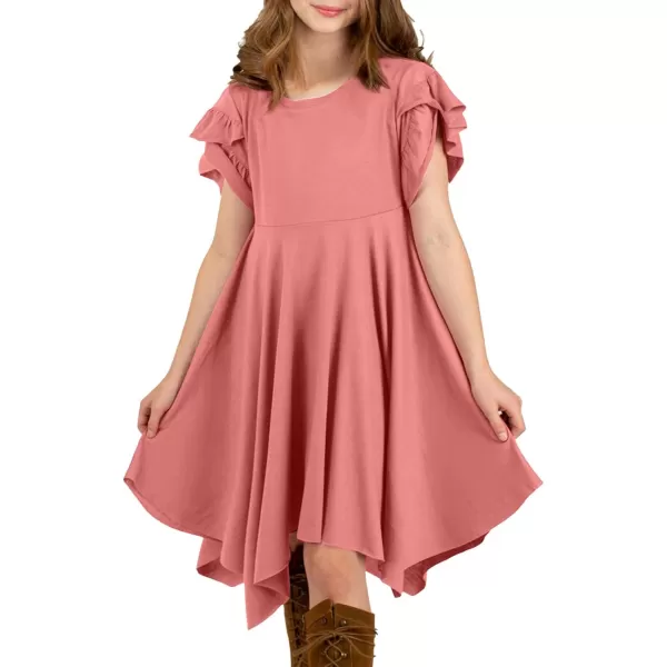 blibean Tween Girls Summer High Low Boho Dresses Size 4-15 Years