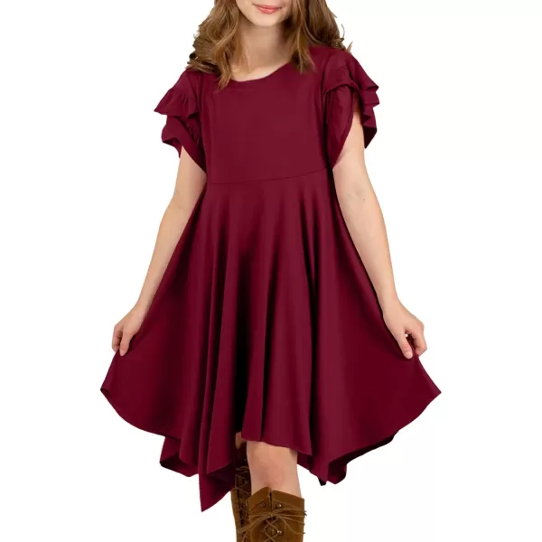 blibean Tween Girls Summer High Low Boho Dresses Size 4-15 Years