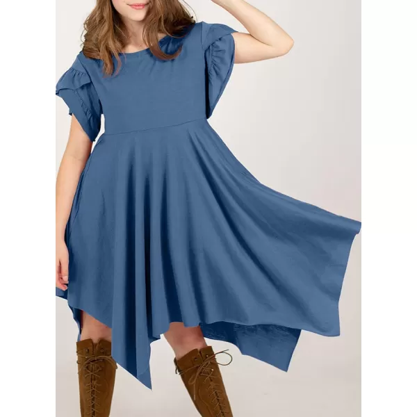 blibean Tween Girls Summer High Low Boho Dresses Size 4-15 Years
