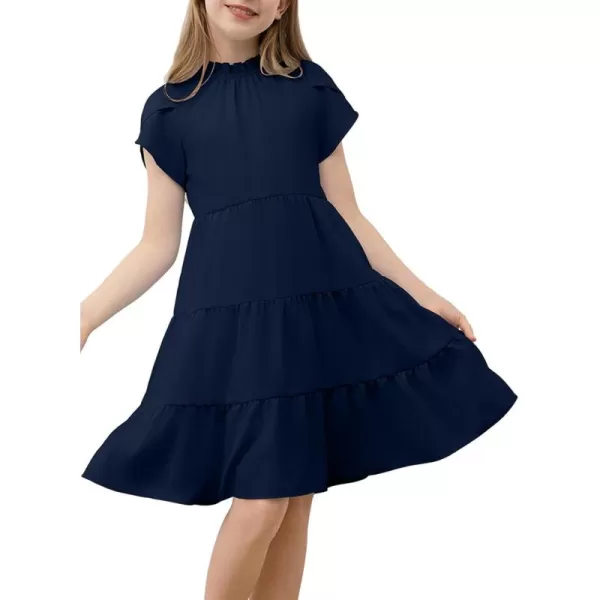 blibean Tween Girls 2024 Summer Boho Dress Kids Tiered Dresses Size 6-15 Years