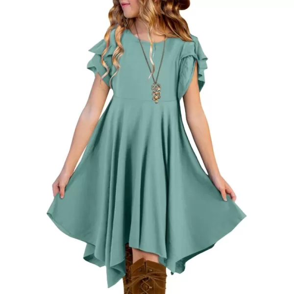 blibean Tween Girls Summer High Low Boho Dresses Size 4-15 Years