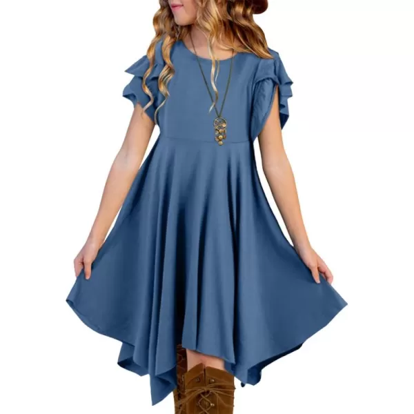 blibean Tween Girls Summer High Low Boho Dresses Size 4-15 Years