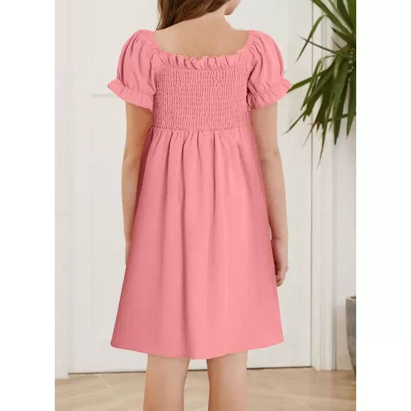 blibean Girls Summer Dress Tween Floral Boho Dresses Size 4-13 Years