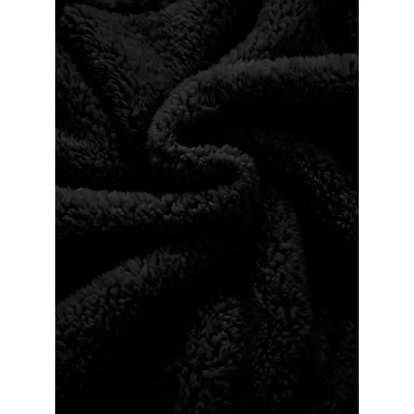 blibean Teen Girls Color Black Jacket Fleece Zip Hooded Coat Size 6-15 Years Old