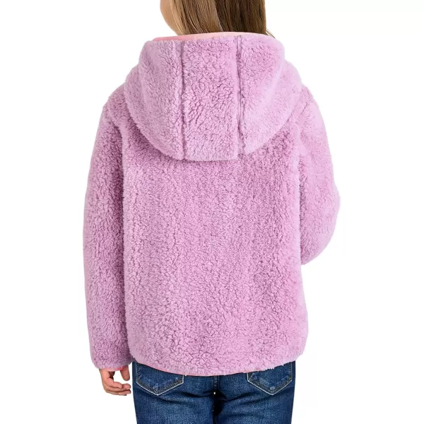 blibean Teen Girls Color Black Jacket Fleece Zip Hooded Coat Size 6-15 Years Old