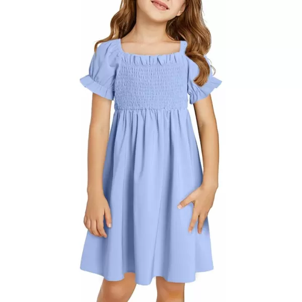 blibean Girls Summer Dress Tween Floral Boho Dresses Size 4-13 Years