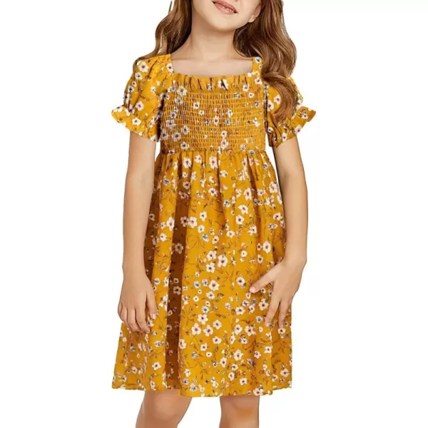 blibean Girls Summer Dress Tween Floral Boho Dresses Size 4-13 Years