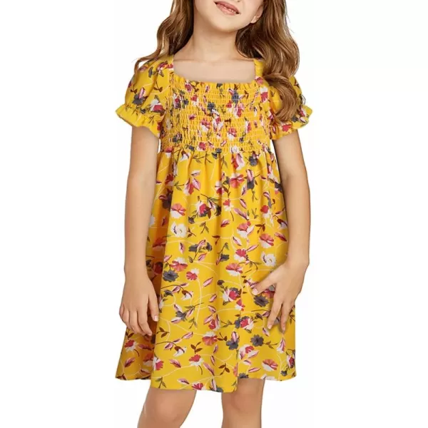 blibean Girls Summer Dress Tween Floral Boho Dresses Size 4-13 Years