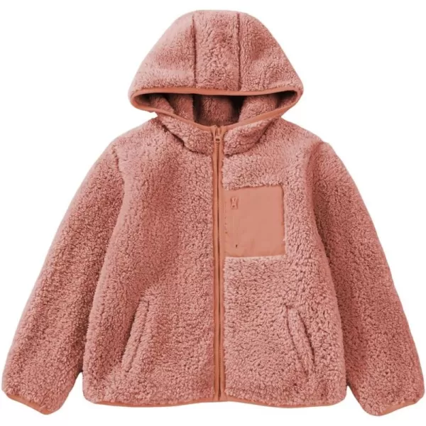 blibean Teen Girls Color Black Jacket Fleece Zip Hooded Coat Size 6-15 Years Old