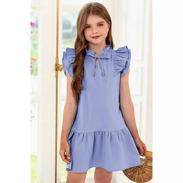 blibean Girls Elegant Summer Dresses Kids Outfits Size 6-15 Year