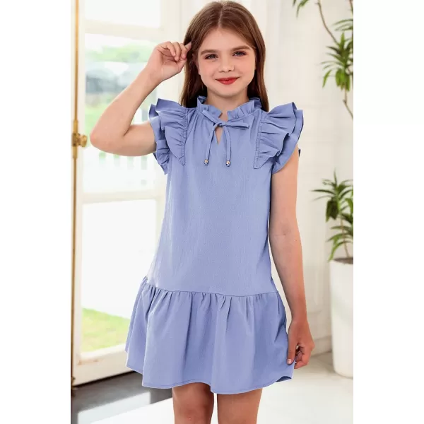 blibean Girls Elegant Summer Dresses Kids Outfits Size 6-15 Year