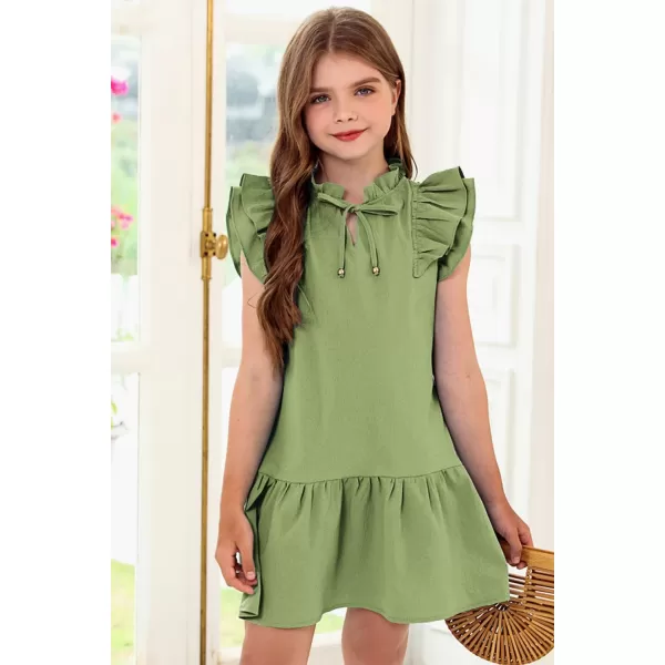blibean Girls Elegant Summer Dresses Kids Outfits Size 6-15 Year