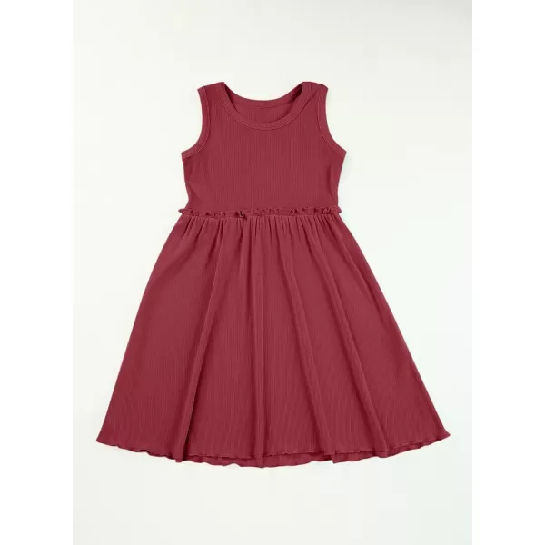 blibean Girls Summer Sleeveless Dress Comfy Outfits Size 4-13 Years Old