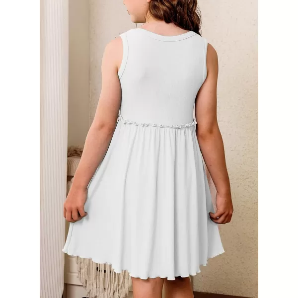 blibean Girls Summer Sleeveless Dress Comfy Outfits Size 4-13 Years Old