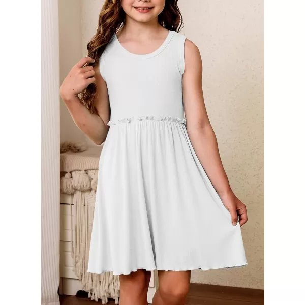 blibean Girls Summer Sleeveless Dress Comfy Outfits Size 4-13 Years Old