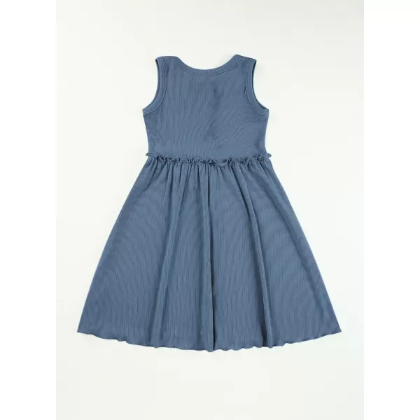 blibean Girls Summer Sleeveless Dress Comfy Outfits Size 4-13 Years Old