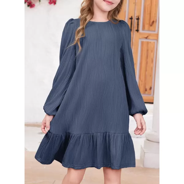 blibean Teen Girls 2024 Fall Dresses Kids Long Sleeve Boho Dress Size 6-15 Years