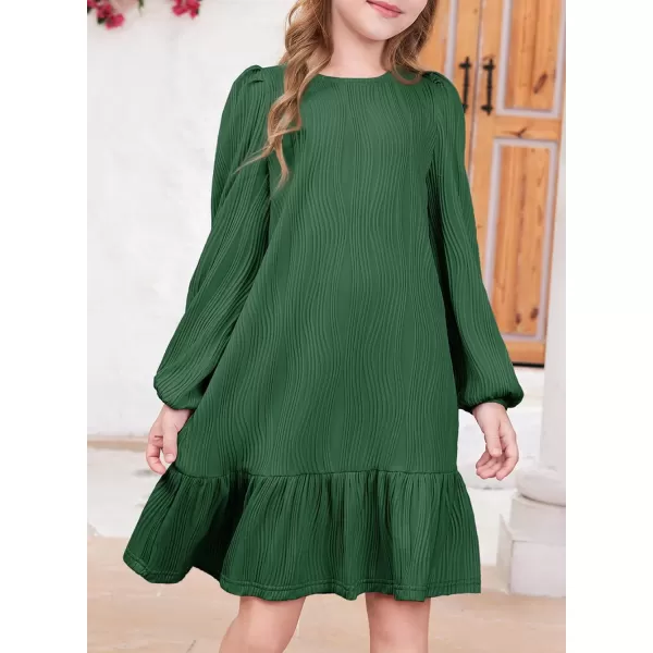 blibean Teen Girls 2024 Fall Dresses Kids Long Sleeve Boho Dress Size 6-15 Years