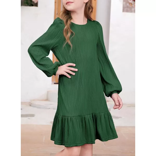 blibean Teen Girls 2024 Fall Dresses Kids Long Sleeve Boho Dress Size 6-15 Years