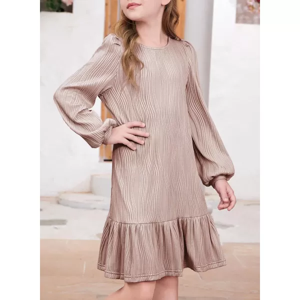 blibean Teen Girls 2024 Fall Dresses Kids Long Sleeve Boho Dress Size 6-15 Years