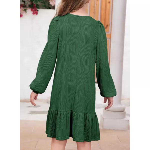 blibean Teen Girls 2024 Fall Dresses Kids Long Sleeve Boho Dress Size 6-15 Years