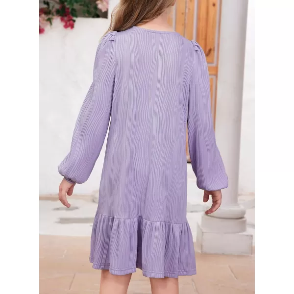 blibean Teen Girls 2024 Fall Dresses Kids Long Sleeve Boho Dress Size 6-15 Years