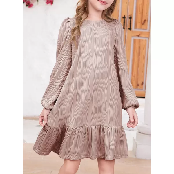 blibean Teen Girls 2024 Fall Dresses Kids Long Sleeve Boho Dress Size 6-15 Years