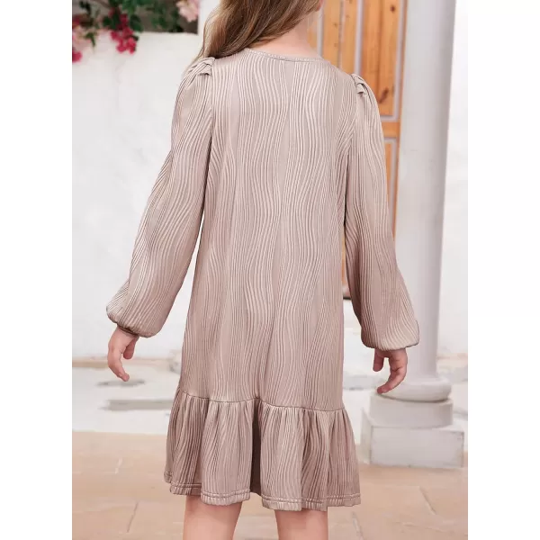blibean Teen Girls 2024 Fall Dresses Kids Long Sleeve Boho Dress Size 6-15 Years