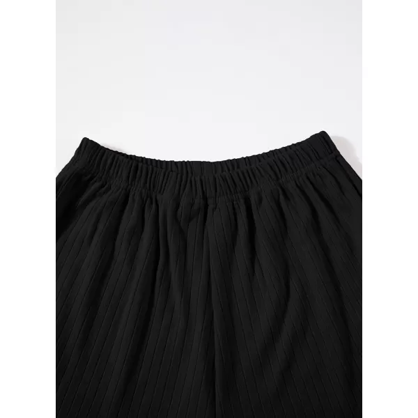 blibean Teen Girls Adjustable Strap Top 2 Piece Ribbed Shorts Sets 4-13 Years
