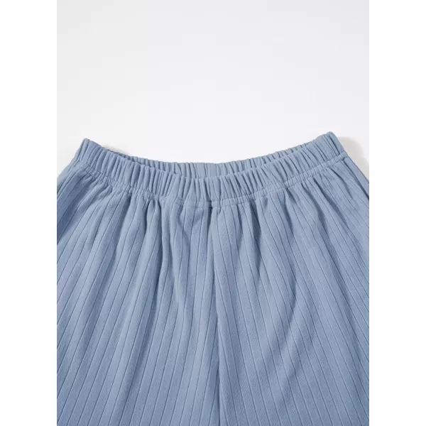 blibean Teen Girls Adjustable Strap Top 2 Piece Ribbed Shorts Sets 4-13 Years