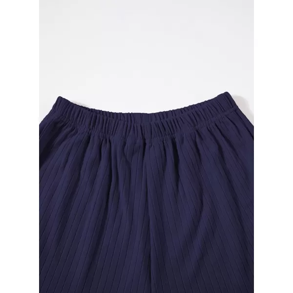 blibean Teen Girls Adjustable Strap Top 2 Piece Ribbed Shorts Sets 4-13 Years