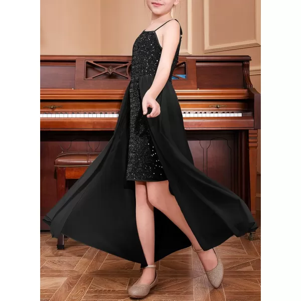 blibean Teen Girls Formal Sparkly Dresses Kids Party Dresses Size 6-15 Yeasrs