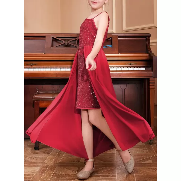 blibean Teen Girls Formal Sparkly Dresses Kids Party Dresses Size 6-15 Yeasrs