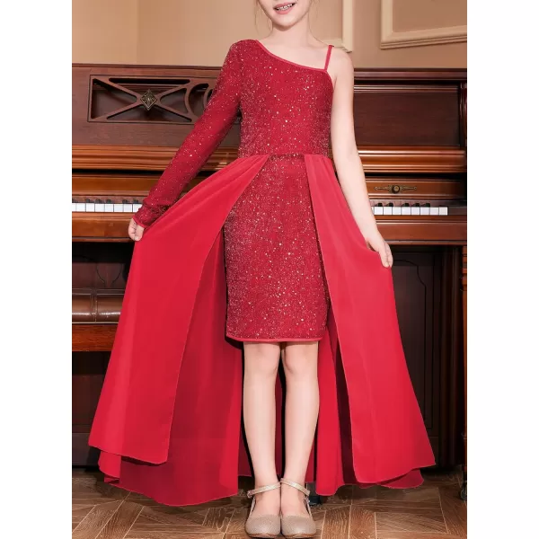 blibean Teen Girls Formal Sparkly Dresses Kids Party Dresses Size 6-15 Yeasrs