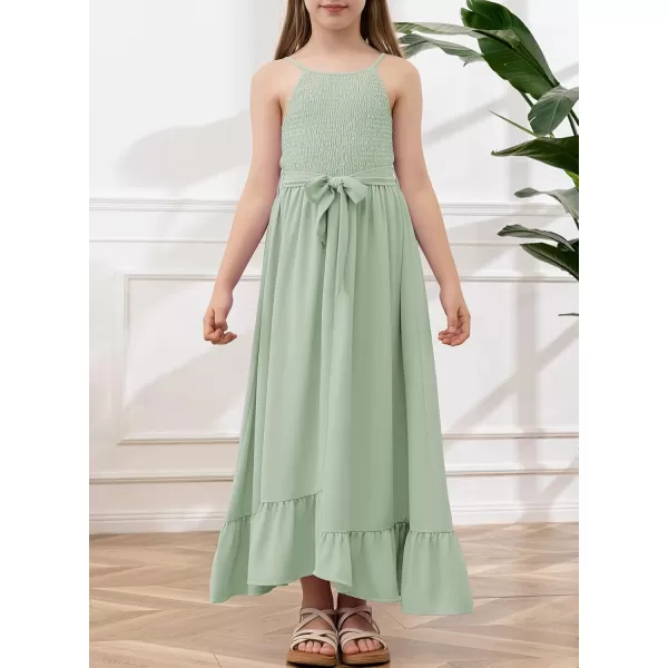 blibean Tween Girl 2024 Adjustable Strap Sundress High Low Hem Sundress 6-15 Years