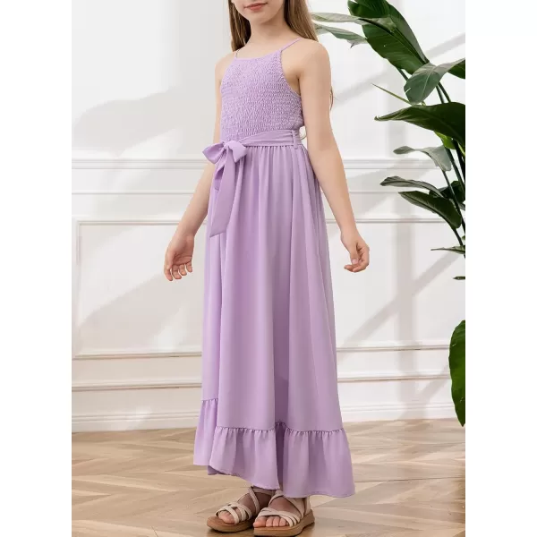 blibean Tween Girl 2024 Adjustable Strap Sundress High Low Hem Sundress 6-15 Years