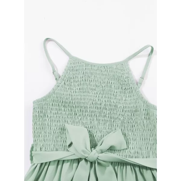 blibean Tween Girl 2024 Adjustable Strap Sundress High Low Hem Sundress 6-15 Years