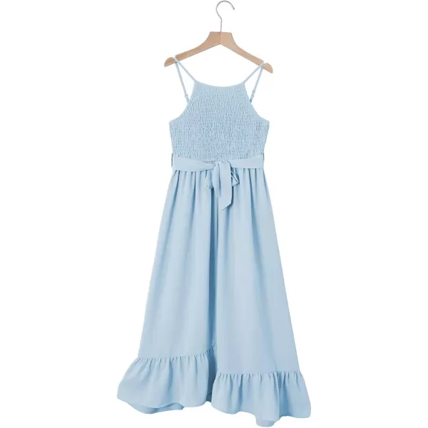 blibean Tween Girl 2024 Adjustable Strap Sundress High Low Hem Sundress 6-15 Years