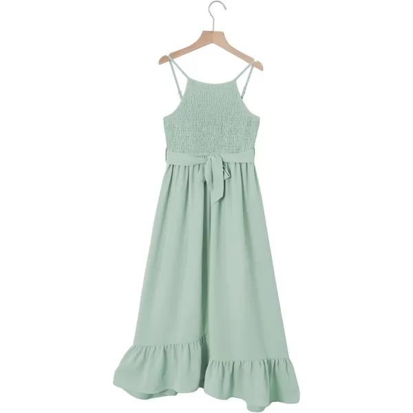 blibean Tween Girl 2024 Adjustable Strap Sundress High Low Hem Sundress 6-15 Years