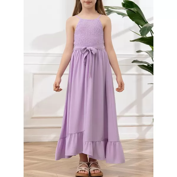 blibean Tween Girl 2024 Adjustable Strap Sundress High Low Hem Sundress 6-15 Years