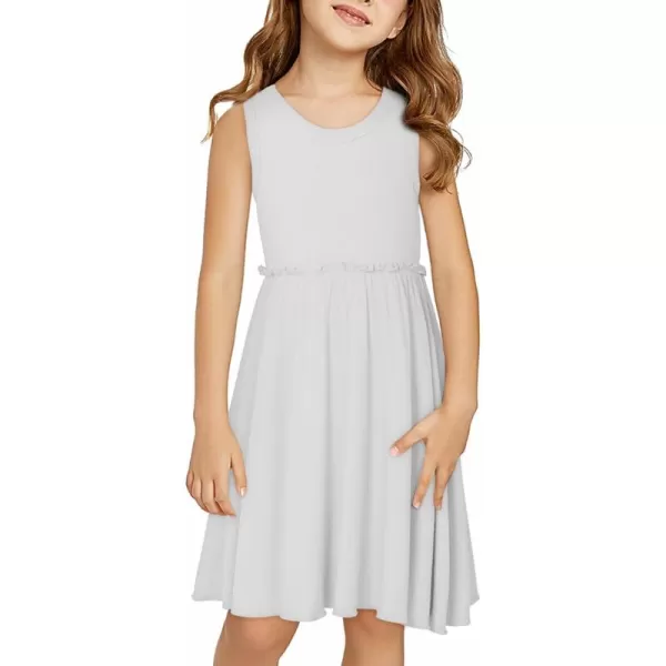 blibean Girls Summer Sleeveless Dress Comfy Outfits Size 4-13 Years Old