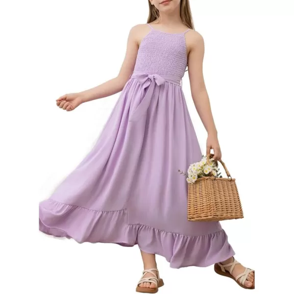 blibean Tween Girl 2024 Adjustable Strap Sundress High Low Hem Sundress 6-15 Years