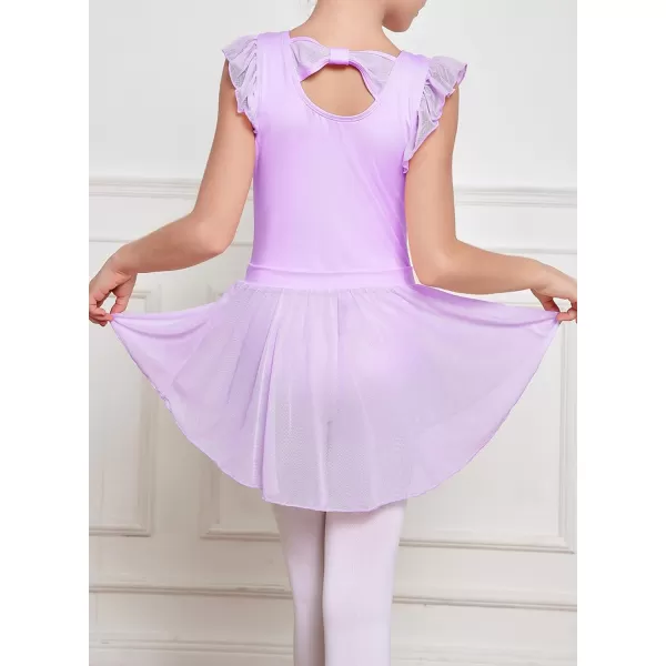 blibean Tween Girls Ballet Dance Leotards Gymnastics Outfits with Skirt 4-15 Years