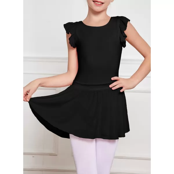 blibean Tween Girls Ballet Dance Leotards Gymnastics Outfits with Skirt 4-15 Years
